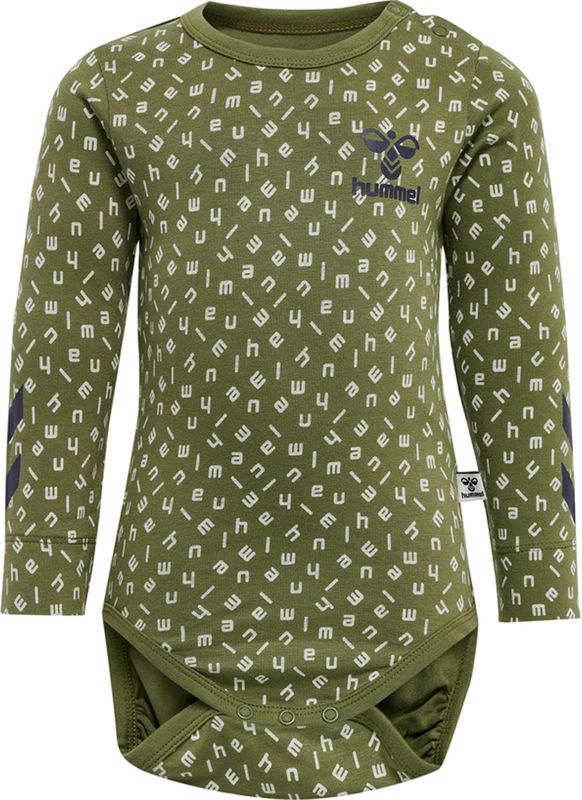 Hummel Rompertje/body 'CONNOR'  olijfgroen / zwart / wit