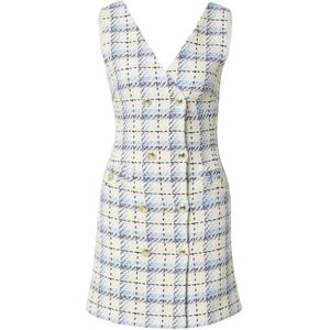 Karen Millen Jurk  blauw / lichtblauw / zwart / offwhite