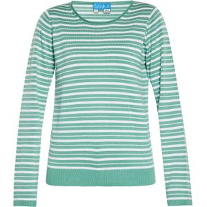 SANIKA Trui  groen / wit