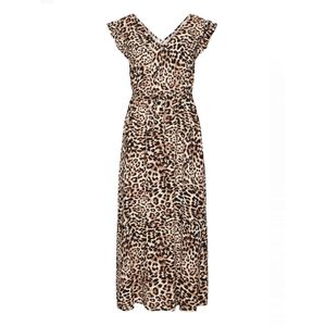 b.young Jurk 'BYJoella'  beige / karamel / zwart