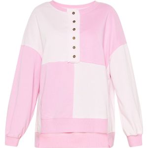 swirly Sweatshirt 'Young Fashion'  oudroze / wit