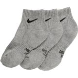 NIKE - Sportsokken - Grijs/Zwart - 3 Pack - Effen