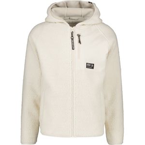 alife & kickin Fleece jas 'Harald'  ecru / zwart