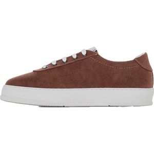 Algori San Pietro - Hoge Sneakers - Gestreept Linnen - Witte Rubberen Zool