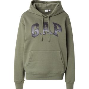GAP Sweatshirt 'HERITAGE'  groen / zwart