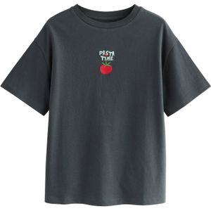 Next Shirt  antraciet / groen / mintgroen / bloedrood