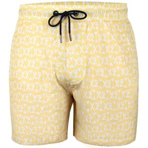 YEAZ Zwemshorts 'Seashey'  lichtgeel / wit