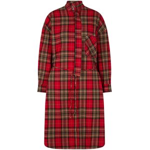 JOOP! Jurk 'Danny'  beige / rood / zwart