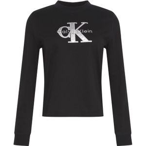Calvin Klein Jeans Shirt  zwart / zilver / wit