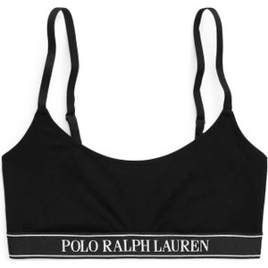 Polo Ralph Lauren BH 'Scoop Bralette - Polo Essentials'  zwart / wit