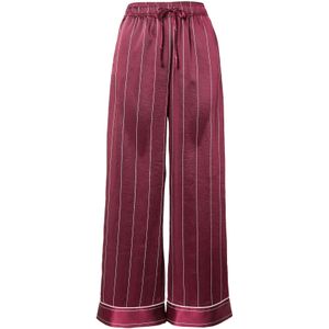 ETAM Pyjamabroek 'DAYANA'  bourgogne / wit