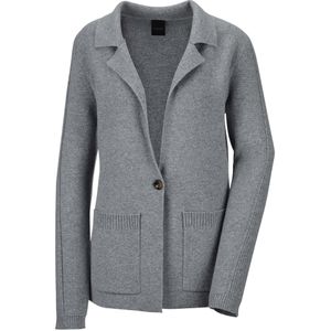 MADELEINE Gebreid vest  grijs gemêleerd