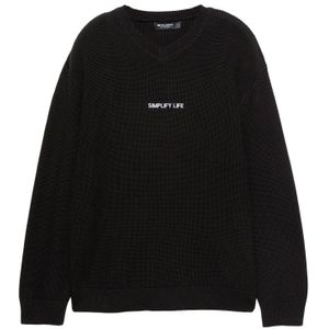 Pull&Bear Trui  zwart / wit