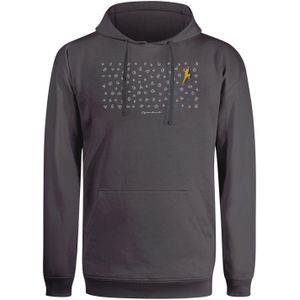 GREENBOMB Sweatshirt 'Lifestyle Boulderer'  grijs / oranje / wit