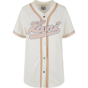 Karl Kani Shirt  beige / camel / zwart / offwhite