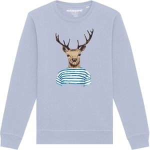 Watapparel Sweatshirt ' Hirsch '  lichtblauw / gemengde kleuren