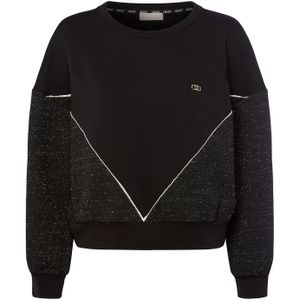 Liu Jo Sweatshirt  zwart / zwart gemêleerd / wit