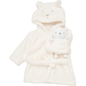 Rock a Bye Baby Boutique Badjas ' Bär '  wolwit