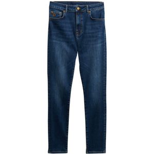 Superdry - Jeans - Donkerblauw - Skinny - High Waist