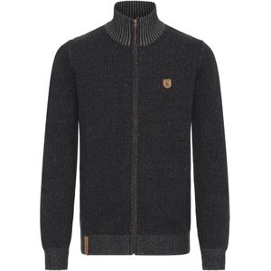 INDICODE JEANS Gebreid vest 'Andy'  zwart