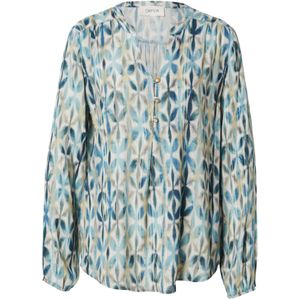 Cartoon Blouse  navy / lichtblauw / kaki / wit