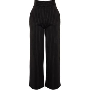 Trendyol Broek  zwart / wit