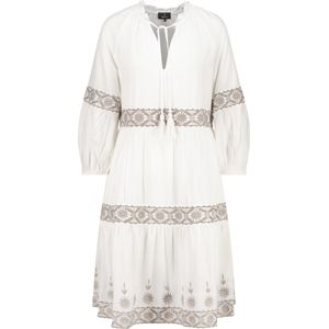 Monari - Blousejurk - Ecru - Met Contrastkleurige Kant