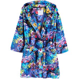 Next Badjas  blauw / lila / pink / rood