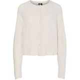 PIECES Gebreid vest 'PCRath'  crème