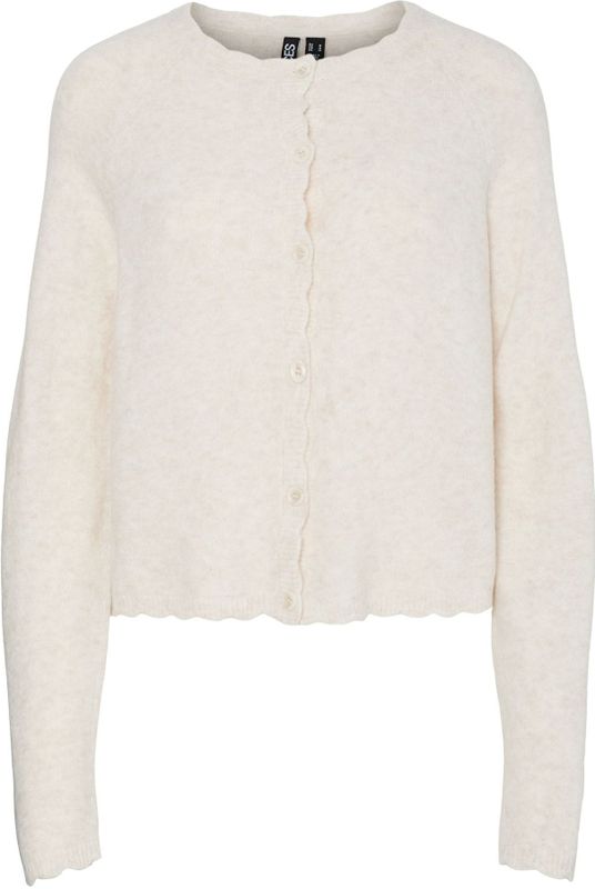 PIECES Gebreid vest 'PCRath'  crème