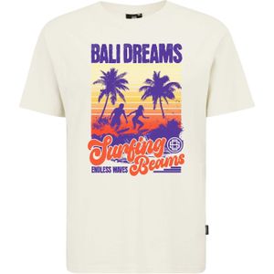 Oldskull Shirt 'Wrldvibe Bali Beam Graphic'  geel / lila / oranje / offwhite