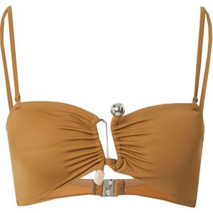 EDITED Bikinitop 'Alaia'  bruin / brokaat