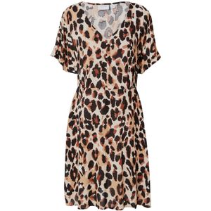 VILA Zomerjurk 'MOASHLY'  beige / bruin / zwart