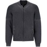 Hajo - Sweatjack - Heren - Casual Stijl - Ronde Hals - Geribde Boorden