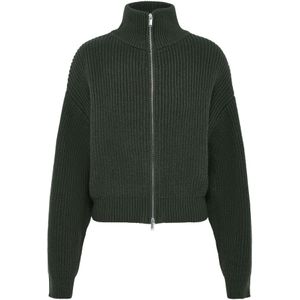 LeGer by Lena Gercke Gebreid vest 'Cindy'  donkergroen