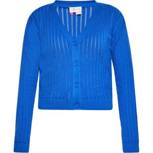 IZIA Gebreid vest  kobaltblauw