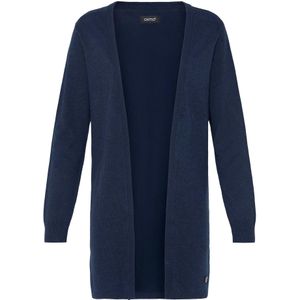 Oxmo Gebreid vest ' OXAIDA LONG '  nachtblauw