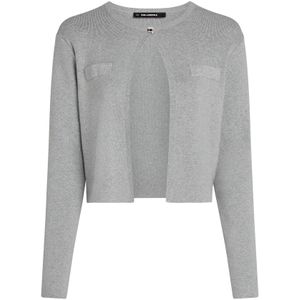 Karl Lagerfeld Gebreid vest  grijs
