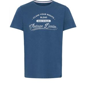 BLEND Shirt 'PILO'  blauw / wit