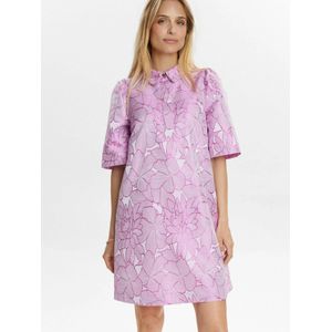 NÜMPH Jurk ' VIDA '  pink / wit