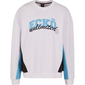 Ecko Unlimited Sweatshirt 'Drap'  blauw / zwart / wit