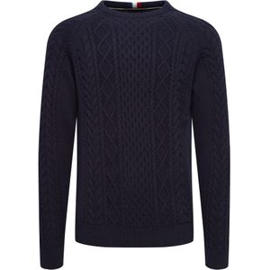 FQ1924 Trui 'Kyle'  navy / rood / wit