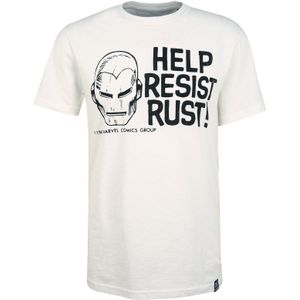 Recovered Shirt 'Marvel Help Resist Rust'  ecru