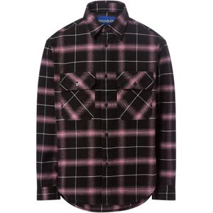 HUGO Overhemd ' Ebolt '  roze gemêleerd / zwart