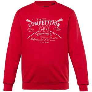 Men Plus Sweatshirt  rood / natuurwit