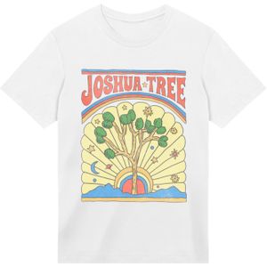 F4NT4STIC Shirt 'US National Parks Joshua Tree'  geel / groen / rood / wit