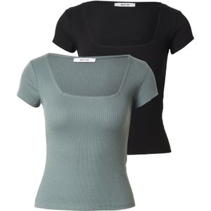 ABOUT YOU Shirt 'Lil'  donkergroen / zwart