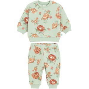 Cool Club Joggingpak  pastelgroen / rood / lichtrood / wit