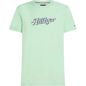 TOMMY HILFIGER Shirt 'SUMMER'  navy / mintgroen