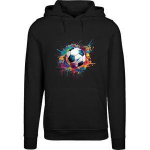F4NT4STIC Sweatshirt 'Bunte Fußball Grafik'  groen / rood / zwart / wit